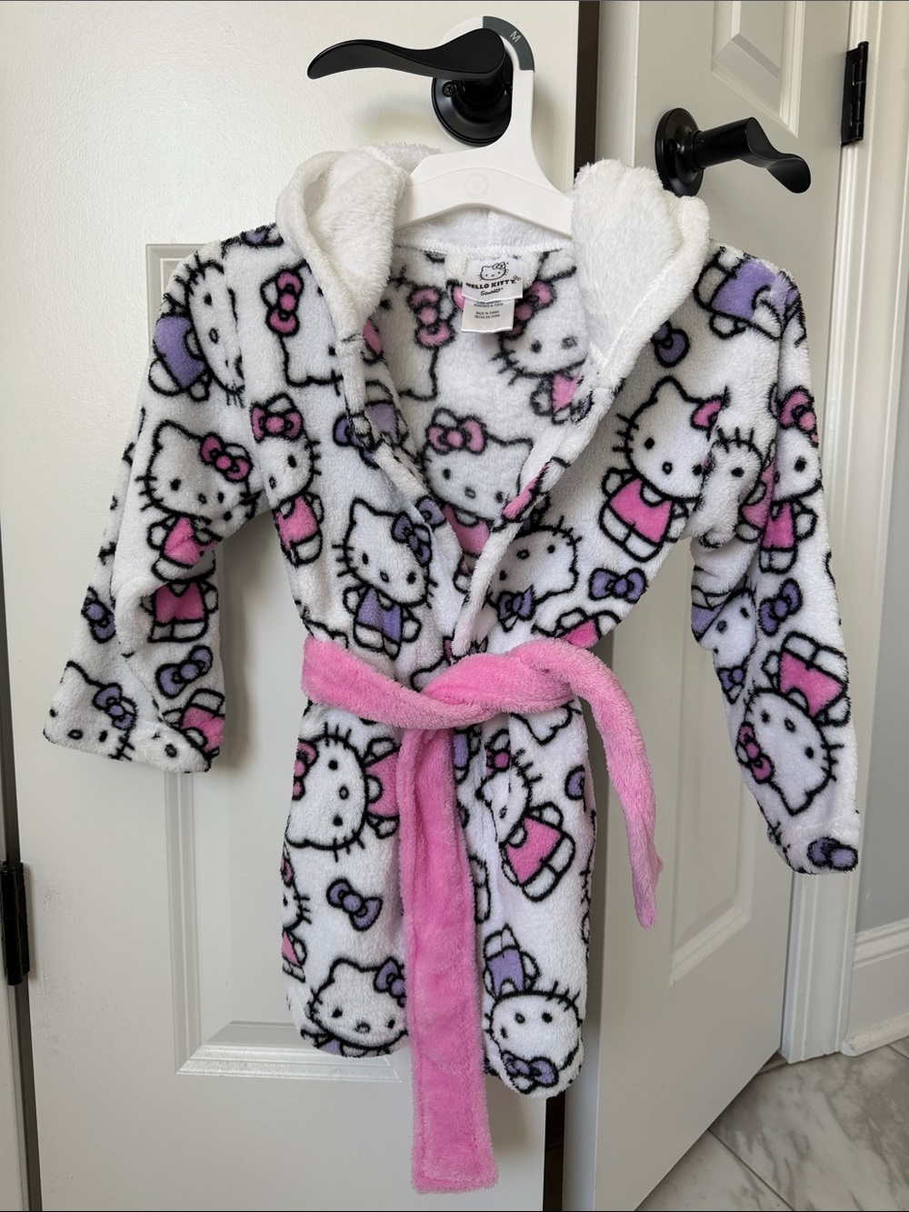 Hello Kitty Bath Robe- Girls Size 4 Toddler